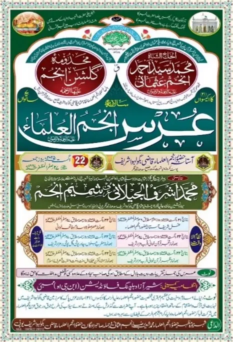 حضرت انجم العلماء سرمایہ فیض الرسول ہیں