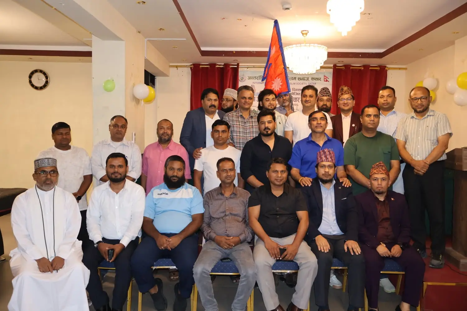अन्तर्राष्ट्रिय नेपाली मुस्लिम समाज कतार द्वारा दीप प्रज्वलनसहित संविधान दिवस मनाइयो।...